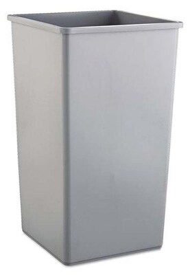 Rubbermaid® Untouchable® Waste Containers, Square, 50-Gallon, Grey