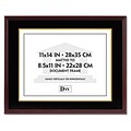 DAX Hardwood Document/Certificate Frame with Mat, 11 x 14, Mahogany