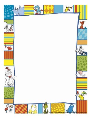 Eureka® Dr. Seuss™ Shapes Computer Paper, 8 1/2 x 11, 50 Sheets (EU-812118)