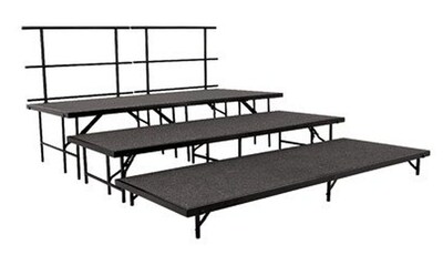 NPS® Straight Stage Set, Grey Carpet (SST48C02)