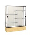 Waddell 72 x 60 Metal & Glass Series Case, Light Oak