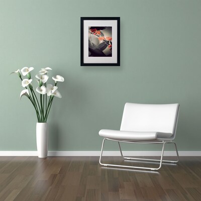 Trademark Philippe Sainte-Laudy "Soft Grey 1" Art, White Matte With Black Frame, 16" x 20"