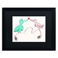 Trademark Carla Martell Love Birds Art, Black Matte W/Black Frame, 16 x 20