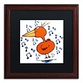 Trademark Carla Martell Music Bird Art, Black Matte W/Wood Frame, 16 x 16