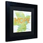 Trademark Sue Schlabach "Letterpress Hope" Art, Black Matte With Black Frame, 11" x 11"