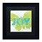 Trademark Sue Schlabach Letterpress Joy Art, Black Matte With Black Frame, 11 x 11