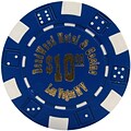 Trademark Poker™ 11.5g Deadwood Hotel & Casino $10 Poker Chips, Blue, 50/Set