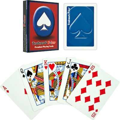 Trademark Poker™ Premium Poker Size Playing Cards, Blue