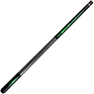 Trademark Games™ 2 Piece Designer Brass Joint Pool Cue Stick With Case; Emerald Green
