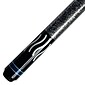 Trademark Games™ 2 Piece Designer Brass Joint Pool Cue Stick With Case; Black/White Wave