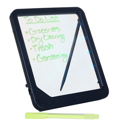 Trademark Glowing LED Writing Menu Blank Message Board, Black/Clear