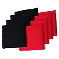 Trademark Games™ 5 x 5 Championship Cornhole Bean Bags, Black/Red, 8/Set