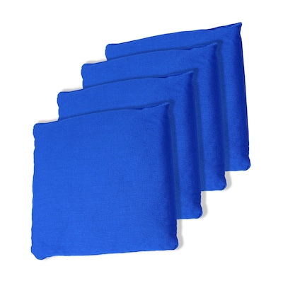Trademark Games™ 5 x 5 Championship Cornhole Bean Bags, Blue, 4/Set
