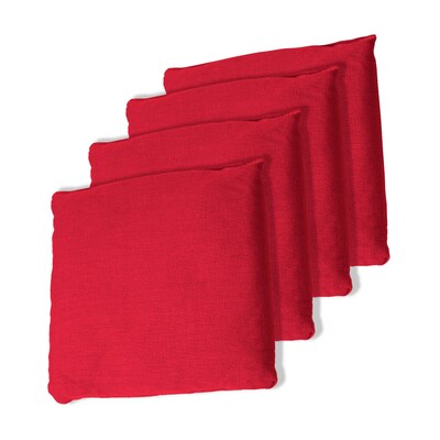 Trademark Games™ 5 x 5 Championship Cornhole Bean Bags, Red, 4/Set