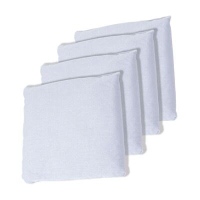 Trademark Games™ 5 x 5 Championship Cornhole Bean Bags, White, 4/Set