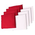 Trademark Games™ 5 x 5 Championship Cornhole Bean Bags, Red/White, 8/Set
