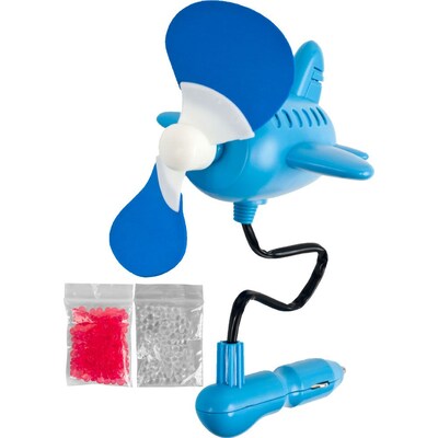 Trademark 12V Airplane Shaped Auto Air Freshening Scent Fan; Multicolor