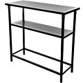 Trademark Deluxe Metal Portable Bar Table With Carrying Case, Black