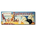 Trademark Budweiser Vintage Ad Bowling Gallery-Wrapped Canvas Art, 14 x 30