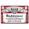 Trademark Budweiser Vintage Ad Beverage Label Gallery-Wrapped Canvas Art, 18 x 28