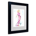 Trademark Jennifer Lilya Raspberry Swirl Art, White Matte With Black Frame, 11 x 14
