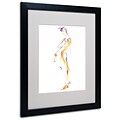 Trademark Jennifer Lilya Slink and Slide Art, White Matte With Black Frame, 16 x 20