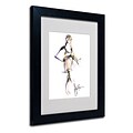 Trademark Jennifer Lilya Swirl Twirl Art, White Matte With Black Frame, 11 x 14