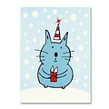 Trademark Carla Martell Christmas Snow Cat Gallery-Wrapped Canvas Art, 24 x 32