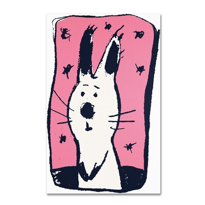 Trademark Carla Martell Earnest Rabbit Gallery-Wrapped Canvas Art, 12 x 19