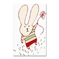 Trademark Carla Martell Flower Bunny Gallery-Wrapped Canvas Art, 22 x 32