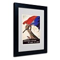 Trademark Poster for Liberation of France Art, White Matte W/Black Frame, 11 x 14