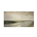 Trademark William Richards Quiet Seascape 1883 Gallery-Wrapped Canvas Art, 12 x 24