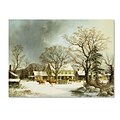 Trademark George Durie Seven Miles to Salem 1863 Gallery-Wrapped Canvas Art, 18 x 24
