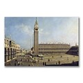 Trademark Canaletto Piazza San Marco, Venice Gallery-Wrapped Canvas Art, 22 x 32