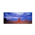 Trademark David Evans Monument Valley Gallery-Wrapped Canvas Art, 10 x 32