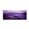 Trademark David Evans Queenstown and The Remarkables-NZ Gallery-Wrapped Canvas Art, 10 x 32