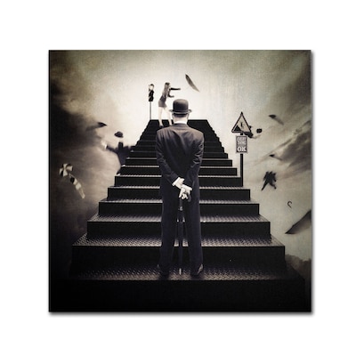 Trademark Erik Brede Waiting for the Green Light Gallery-Wrapped Canvas Art, 14 x 14