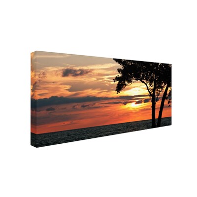 Trademark Kurt Shaffer A Special Sunset Gallery-Wrapped Canvas Art, 24 x 47