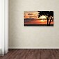Trademark Kurt Shaffer "A Special Sunset" Gallery-Wrapped Canvas Art, 24" x 47"