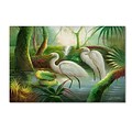 Trademark Victor Giton Two Herons Gallery-Wrapped Canvas Art, 22 x 32