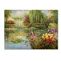 Trademark Victor Giton Water Lilies Gallery-Wrapped Canvas Art, 18 x 24
