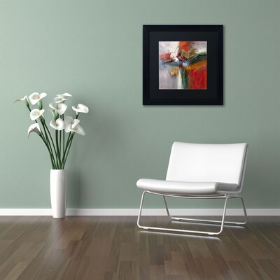Trademark Ricardo Tapia "Bounce" Canvas Art, Black Matte With Black Frame, 11" x 11"