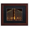 Trademark David Ayash Bay Bridge - San Francisco Art, Black Matte With Wood Frame, 11 x 14