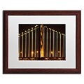 Trademark David Ayash Bay Bridge - San Francisco Art, White Matte With Wood Frame, 16 x 20