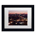 Trademark David Ayash Midtown From Queens Art, White Matte With Black Frame, 11 x 14
