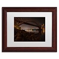 Trademark David Ayash Hells Gate Bridge and...NYC Art, White Matte With Wood Frame, 11 x 14