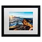 Trademark David Ayash "Sunrise Over the Atlantic in Maine" Art, White Matte W/Black Frame, 16" x 20"