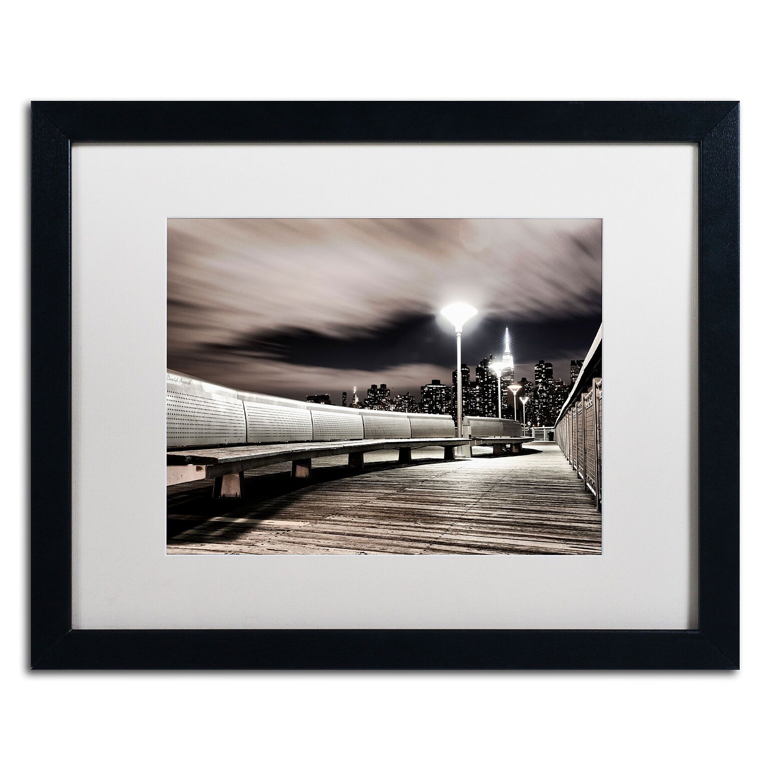 Trademark David Ayash NYC Art, White Matte With Black Frame, 16 x 20