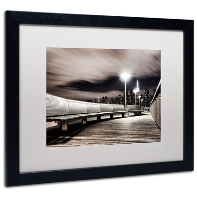 Trademark David Ayash "NYC" Art, White Matte With Black Frame, 16" x 20"