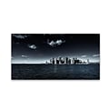 Trademark David Ayash NYC Financial District and Downtown Gallery-Wrapped Canvas Art, 10 x 19